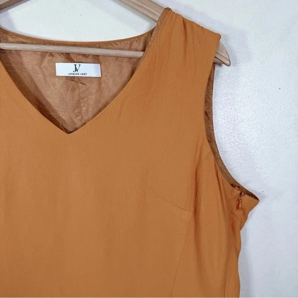 Jacques Vert Womens Size 16 Drape Asymmetric  Sleeveless Blouse - Picture 6 of 12